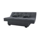 Ver imagem 3 de Sofá Cama Esmeralda Veludo Cinza E425 - Matrix