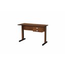 Ver imagem 2 de Escrivaninha 2 Gavetas com Chave 120x60cm Marrom e Preto