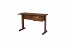 Ver imagem 2 de Escrivaninha 2 Gavetas com Chave 120x60cm Marrom e Preto