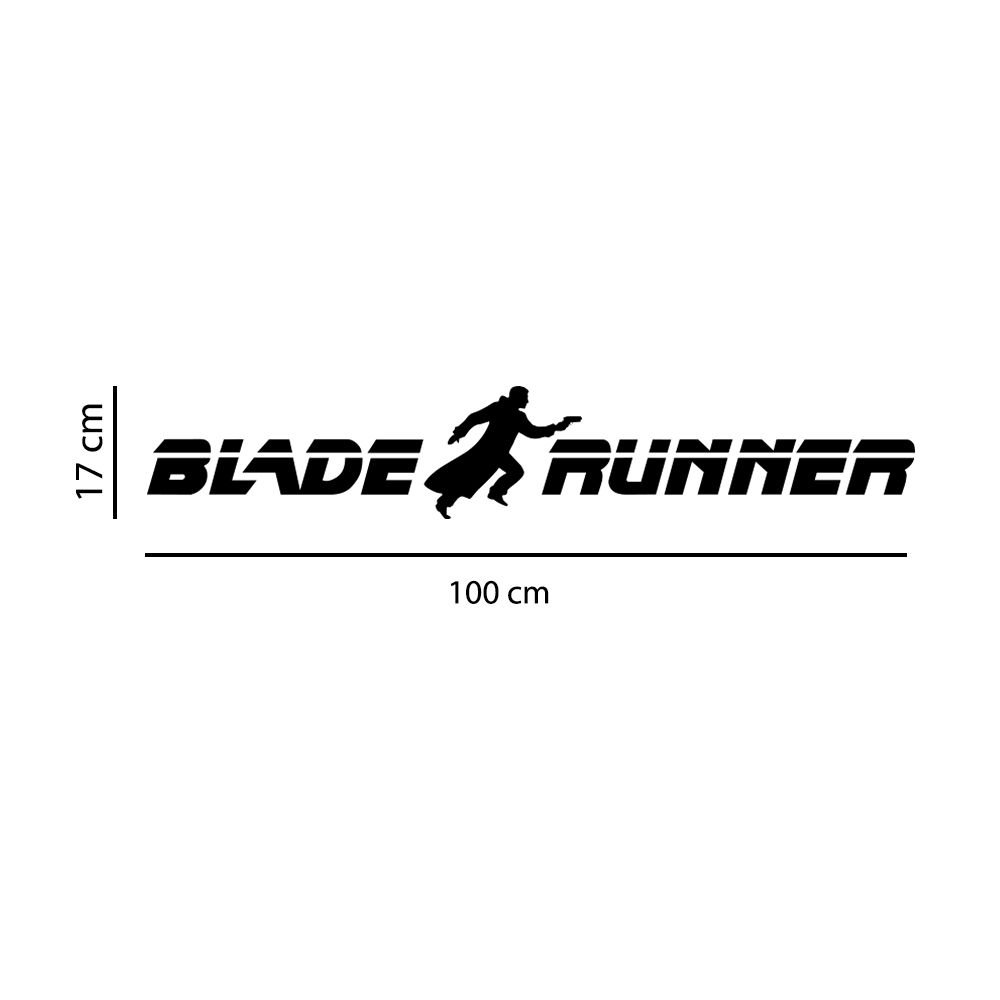 Adesivo de Parede Logo Blade Runner Preto - 2