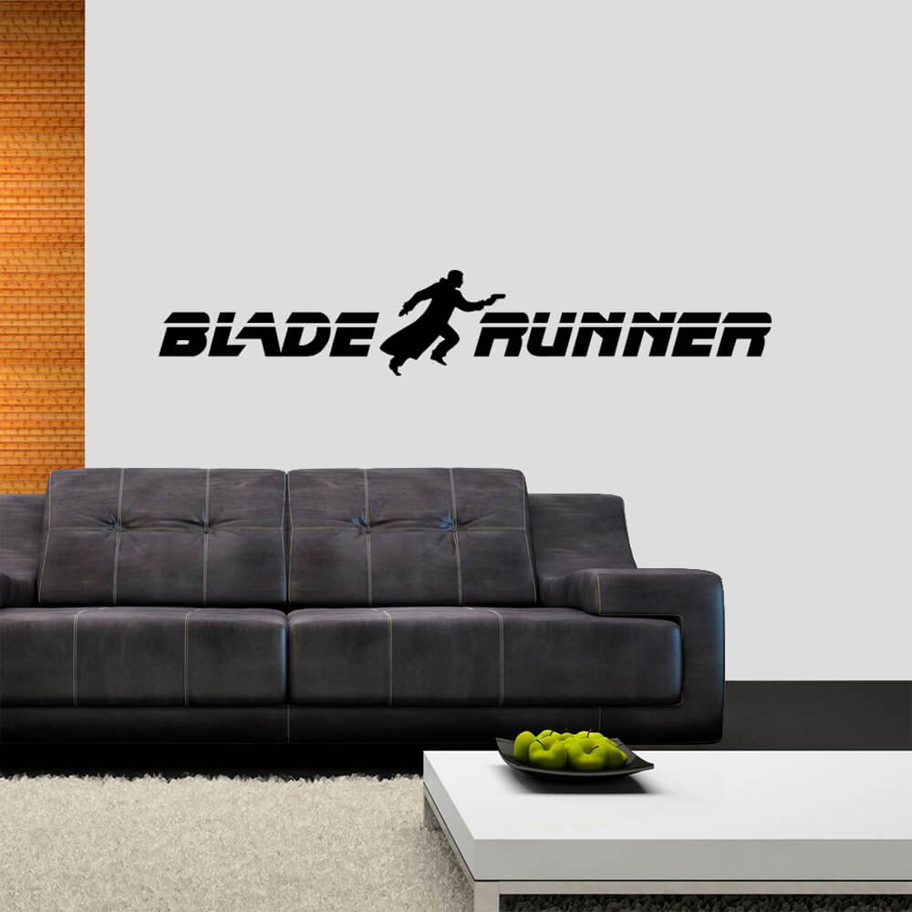 Adesivo de Parede Logo Blade Runner Preto - 1