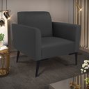 Ver imagem 2 de Poltrona Pés Villach Marisa Corino Preto D03 - D'Rossi