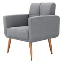 Ver imagem 5 de Poltrona Benício Reclinável para Sala Boucle Cinza Matrix 89cm