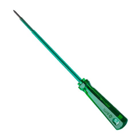 Chave Phillips Isolada com Cabo Pvc Translucido Verde 3/16 X 6” - St61436 - Sata