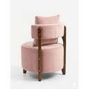 Ver imagem 3 de Poltrona Organica Decorativa Redonda com Almofada Pés Thor Madeira Maciça Premium Veludo Roose