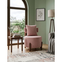 Ver imagem 5 de Poltrona Organica Decorativa Redonda com Almofada Pés Thor Madeira Maciça Premium Veludo Roose
