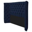 Ver mais imagens de Kit Cabeceira e Calçadeira Baú Casal Everest P02 140cm Suede - Doce Sonho Móveis Azul Marinho