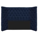 Ver imagem 6 de Kit Cabeceira e Calçadeira Baú Casal Everest P02 140cm Suede - Doce Sonho Móveis Azul Marinho