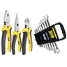 Kit Jogo 11 Ferramentas-1 Alicate Universal 8”+1 Meia Cana 6”+1 Corte 6”+8 Chaves Combinadas Fertak - 1