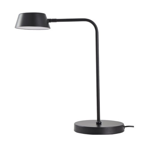 Luminária de Mesa Led Zavi 3000k 7w Bivolt 44x18x29cm Alumínio e Pvc Preto - Nordecor 2550