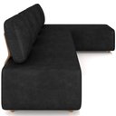 Ver imagem 6 de Sofá 4 Lugares com Chaise 296cm Rovier Sintético Preto Z32 - Mpozenato