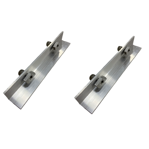 Kit 2 Emenda Trilho Fixação Painel Placa Solar Fotovoltaica