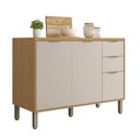 Ver imagem 2 de Balcão de Cozinha 120 cm Colors 3 Portas 2 Gavetas Freijó/Nazca - Kits Paraná