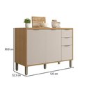 Ver imagem 4 de Balcão de Cozinha 120 cm Colors 3 Portas 2 Gavetas Freijó/Nazca - Kits Paraná