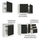 Ver mais imagens de Cozinha Completa 180005 Com Armário E Balcão Branco/Preto