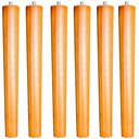 Ver imagem 1 de Kit 06 Pés Palito Madeira 35 Cm Rosqueável P02 Móveis Poltrona Puff Mesa - Inoviza