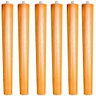 Kit 06 Pés Palito Madeira 35 Cm Rosqueável P02 Móveis Poltrona Puff Mesa - Inoviza - 1