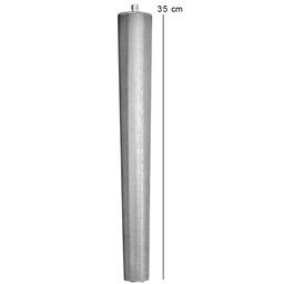 Kit 06 Pés Palito Madeira 35 Cm Rosqueável P02 Móveis Poltrona Puff Mesa - Inoviza - 5