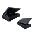 Ver imagem 4 de Cama Box Baú Solteiro Conforto Sintético Preto + Colchão Solteiro Conforto Espuma D33 16x88x188