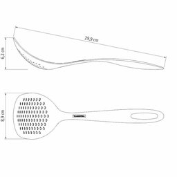Wok Paris Aluminio Antiaderente 6l Vermelho com Espumadeira Tramontina - 5