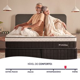 Cama Box Casal Molas Ensacadas Firme de Pillow Espuma D45 138x188x64 Bf Colchões - 5