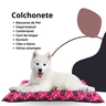 Colchonete Pet Cães Gatos 50cm x 40cm Impermeável Lavável Rosa Pink Com 5 Refis - 2