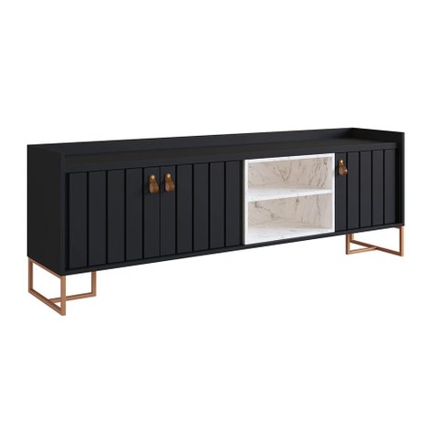 Rack Trendy 180cm - Preto Mettamobili