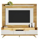 Ver imagem 1 de Home Theater Diplomata com LED Cinamomo Off White – Valdemóveis