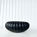 Ver imagem 2 de Vaso centro de mesa bacia ikebana preto fosco médio luxo