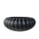 Ver imagem 1 de Vaso centro de mesa bacia ikebana preto fosco médio luxo
