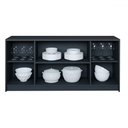 Ver imagem 3 de Balcão Buffet Lia 4 Portas 3 Prateleiras Chumbo - Cimol