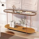 Ver imagem 1 de Aparador Alamanda com Espelho Castanho/nature/bronze - Jb Bechara