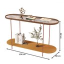Ver imagem 3 de Aparador Alamanda com Espelho Castanho/nature/bronze - Jb Bechara