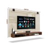 Painel Para TV 65 Polegadas Off White Naturale Maxi EDN Móveis - 4