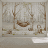 Papel de Parede Animais Fofos da Floresta - 2
