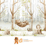 Papel de Parede Animais Fofos da Floresta - 3