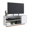 Ver imagem 1 de Rack para Tv até 55 Polegadas 1 Porta 2 Nichos Branco/montana B56 Emovell