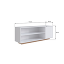 Ver imagem 3 de Rack para Tv até 55 Polegadas 1 Porta 2 Nichos Branco/montana B56 Emovell