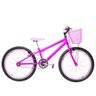 Bicicleta Feminina Aro 24 Aero Cor Pink e Rosa - 1