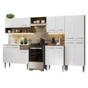Ver imagem 2 de Armário de Cozinha Completa 293cm Emilly Madesa 09 Rustic/branco