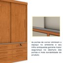 Ver mais imagens de Guarda-Roupa Solteiro com 2 Portas de Correr e 6 Gavetas 133cm Multimóveis CR35485 Cinamomo