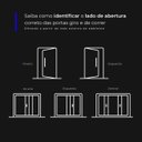Ver imagem 5 de Porta de Giro 95x215cm Aço Galvanizado Direita Lambril Simples