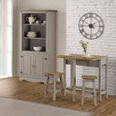 Ver imagem 3 de Estante de Madeira Maciça com 5 Nichos e 2 Portas Cinza Lavado