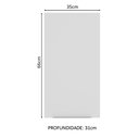 Ver imagem 6 de Armário Aéreo Madesa Stella 35 cm 1 Porta Branco