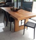 Ver imagem 5 de Mesa de Jantar de Madeira Maciça com Pés Vazados em U:comprimento 180cm X Altura 80cm X Largura 100c
