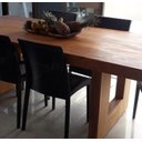 Ver imagem 2 de Mesa de Jantar de Madeira Maciça com Pés Vazados em U:comprimento 180cm X Altura 80cm X Largura 100c