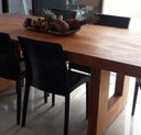 Ver imagem 2 de Mesa de Jantar de Madeira Maciça com Pés Vazados em U:comprimento 180cm X Altura 80cm X Largura 100c