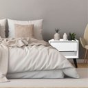 Ver imagem 6 de Mesa de Cabeceira 1 Gaveta 38 Cm Mdf Branco Pés Palito Mp