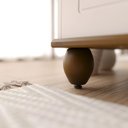 Ver imagem 4 de Torre Quente Retrô 3p 1g Off White-nogueira com 2 Nichos Cozinha