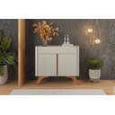 Ver imagem 4 de Buffet Aros 2 Portas Pés Madeira Maciça - Mv - Rei de Casa Off White/naturalle